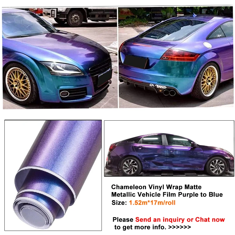 Angelacrox Pet Wholesale Price Wrapping Film Gloss Automotive Vinyl Wrap Paper Colors Change Full Blue Vinyl Wrap Rolls For Car