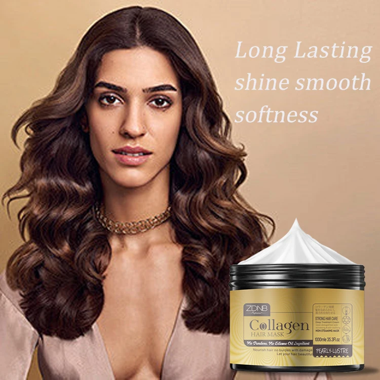 Private Label Luxury  Jar Hair Products For Dry And Damaged Hair Collagen Hair Mask  Collagen 500 1000ML