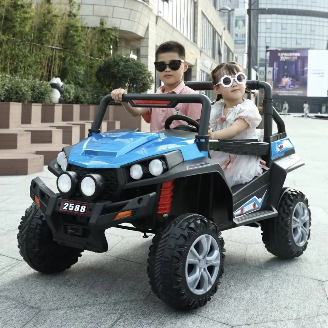 2023 luxury large big wheels fast moving drive cars toys with remote light high speed hello kitty toy car fire truck