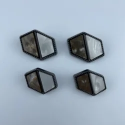 Customized Metal alloy brass sewing button covers Custom Buttons for men gorgeous iron on crown rhinestone