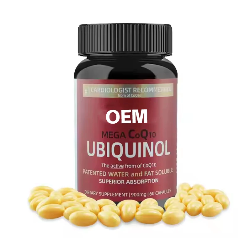 60 капсул CoQ10 ubiquinol запатентованная вода и жирорастворимая пищевая добавка Q10 softgel
