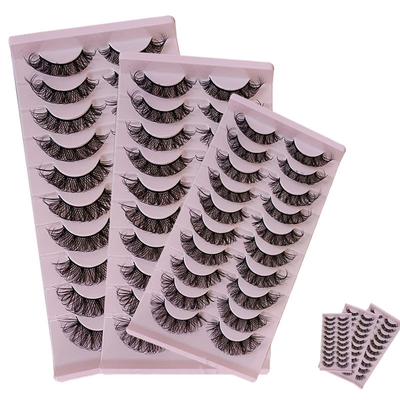 Настраиваемые 3d ресницы в русском стиле d dd изгиб ручной работы пушистые искусственные норковые накладные полная полоса