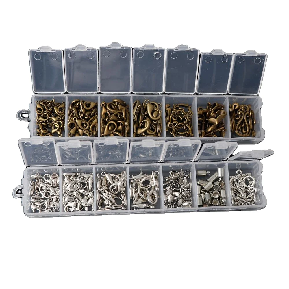 Mix 7 Styles White K Ancient green OT Buckle Copper Code Pendant Hook Lobster Buckle Jewelry Accessories & Findings