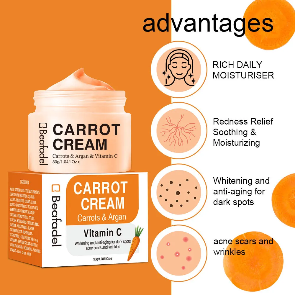 Fasion TOP 1 unisex carotene face cream vitamin c face cream & lotion whitening spot remover remove pores cream face