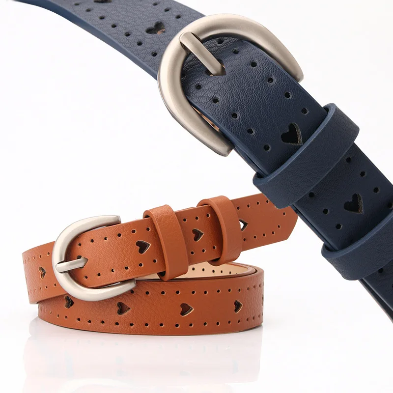 
New style belts leisure joker hollow-out leather belts female money fine adornment contracted fashion needle buckle Waistband 