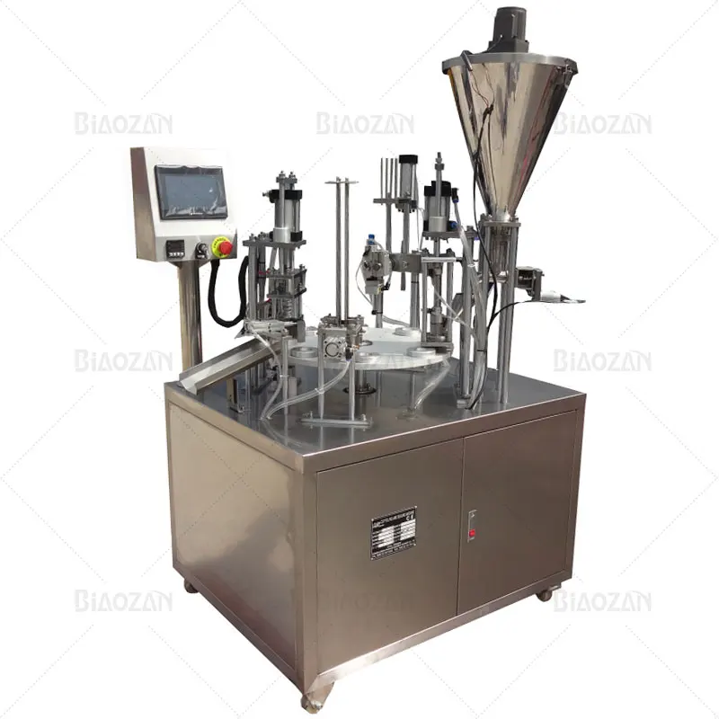 
China Vendor Automatic Lavazza Coffee Capsule Filling and Sealing Machine 