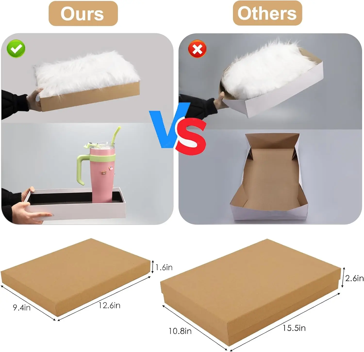 Customized Gift Packaging Paper Boxes for Shirt Sweaters Robes or other clothing File Storage Photos Paintings Storage