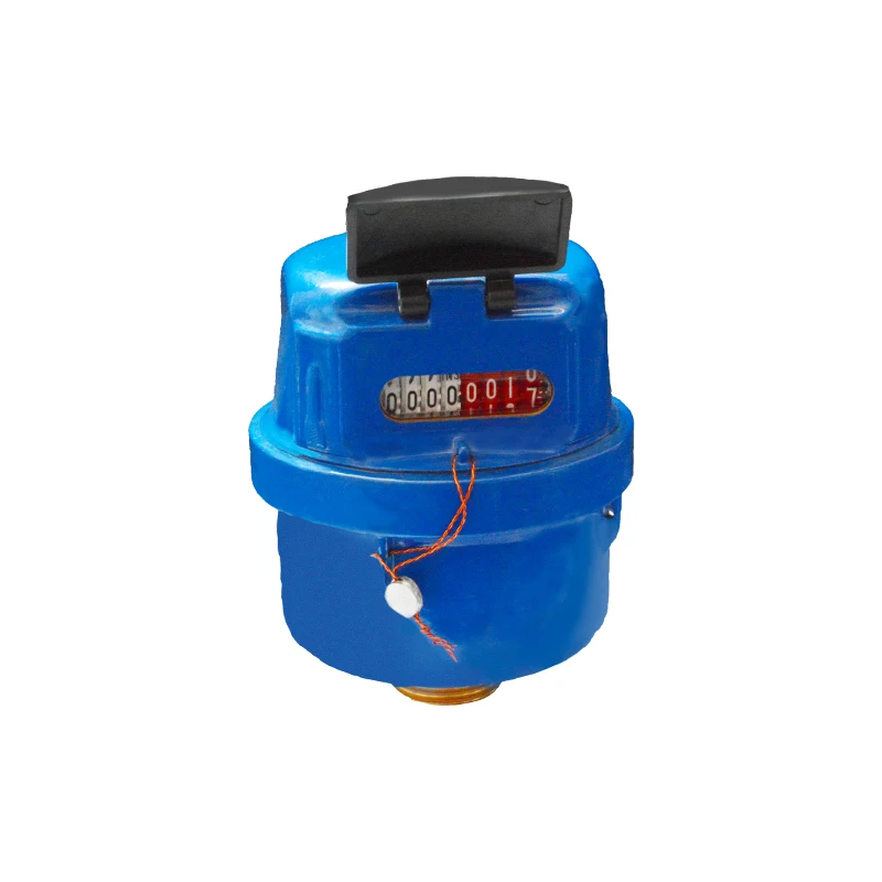 15mmB Class Mass Rotary Piston type Volume water meter blue body