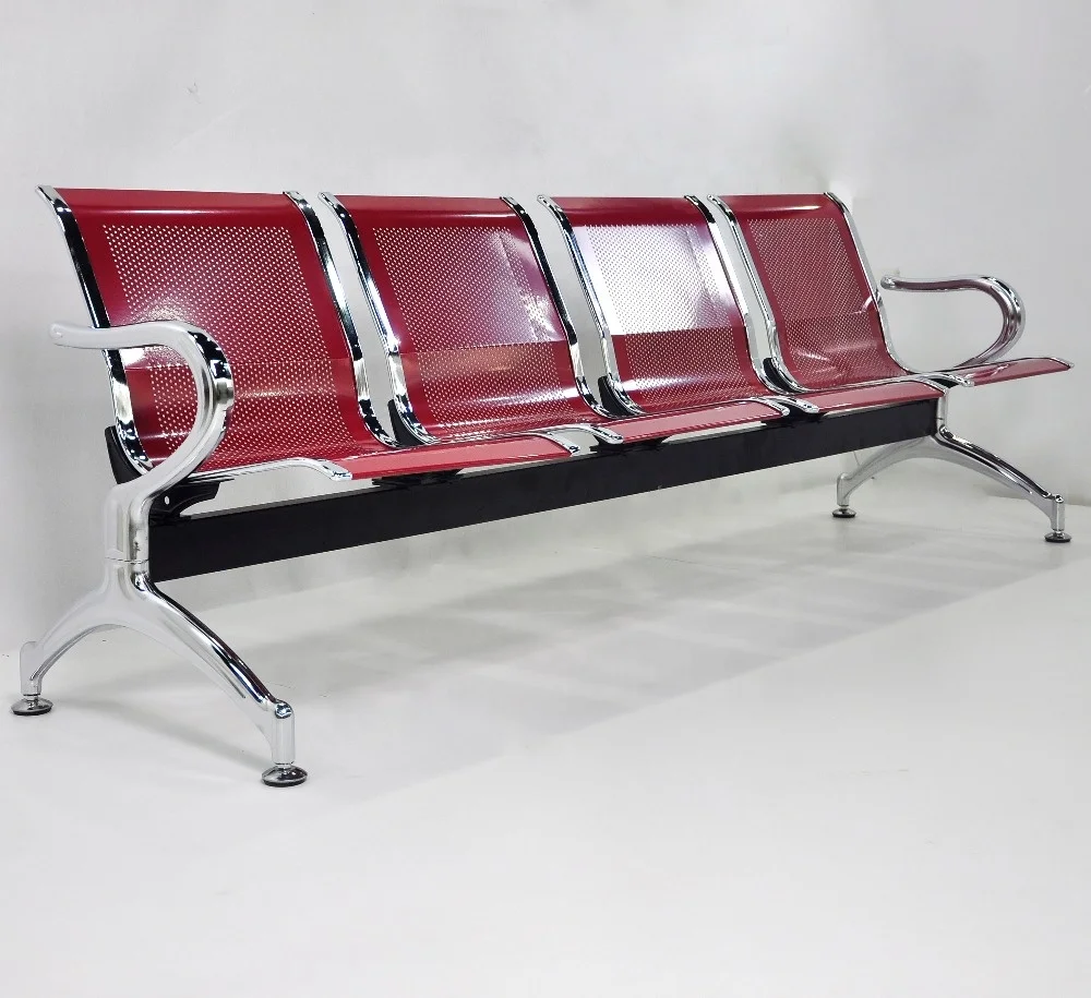 4 Seats Waiting Room Bench Seats Gang Chair Waiting Area Chairs Airport Waiting Chair