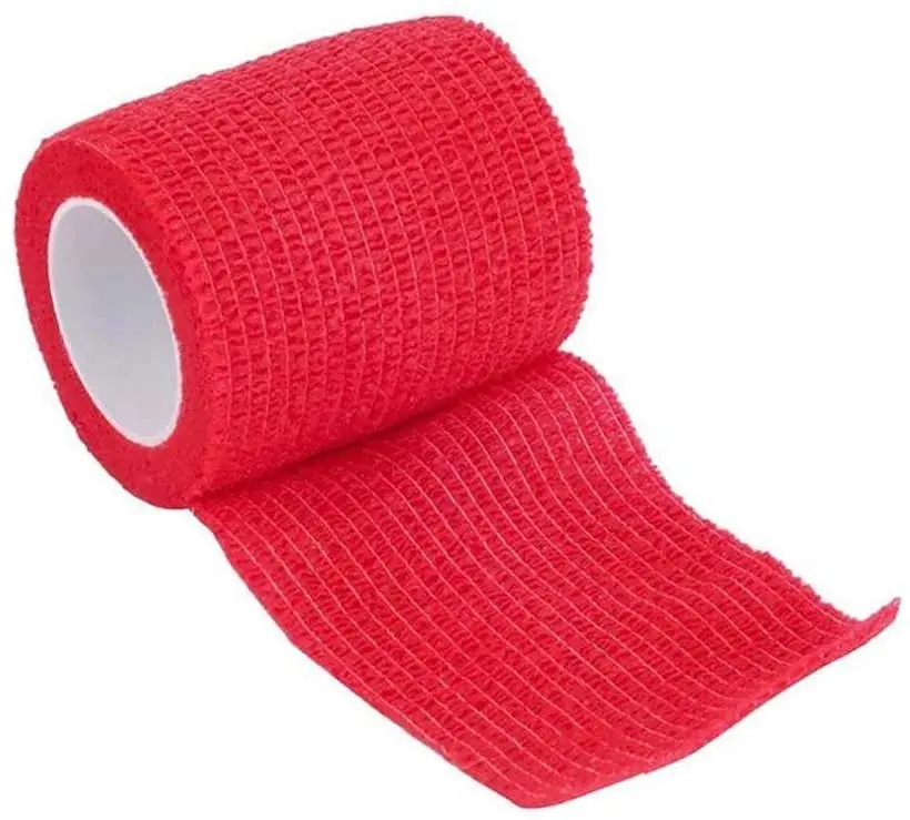 High Elasticity Protective Self Adhesive Compression Skin Color Tubular Bandage kinesiology mask sport fiber silicone cross band