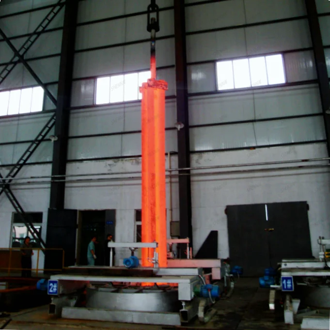 Heat Treatment Sales Large Capacity Trolly Resistance Pit Type Carburizing Furnace