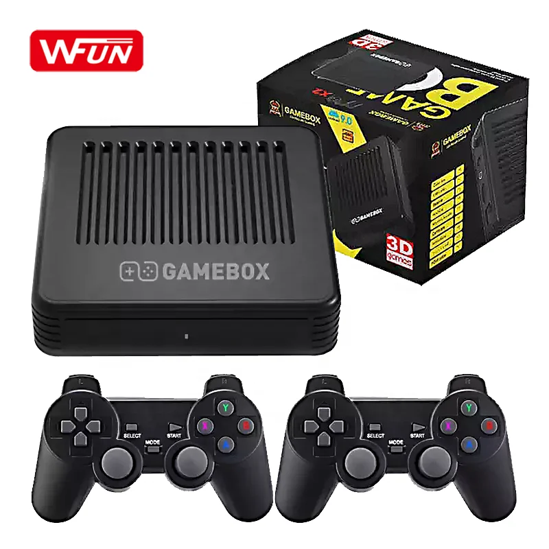 WFUN Super Game Box G11 64/128GB 10000+ Games Dual System 4K HD Wireless Retro Arcade Video Game Consoles for PSP/N64
