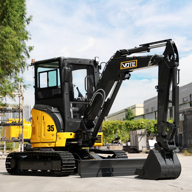 Free Shipping  3.5 Ton Mini Excavator with EPA/Kubota Engine  2 Ton Machine Digger for Sale 1 Ton Mini Excavator Prices VOTE