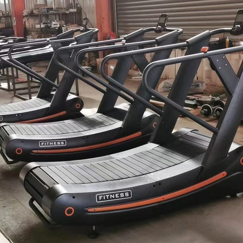 Exercise Air Runner cardio equipment Non-Motorized Unpowered Curved Treadmill With Fast Speed Treadmill For Sport Equipment
