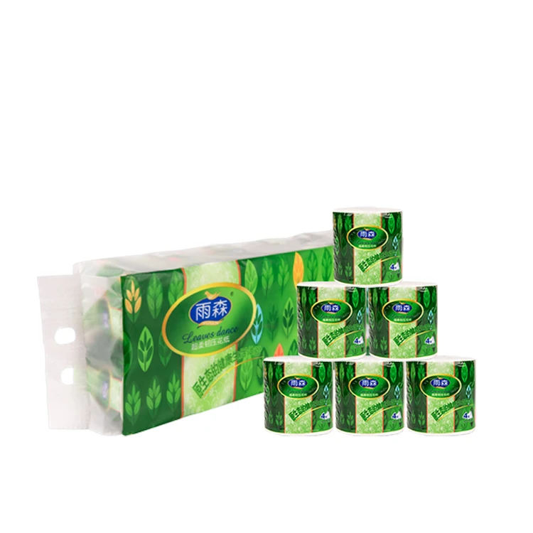 Factory price organic pure virgin wood pulp toilet tissue Oem toilet paper roll import bathroom tissue to usa