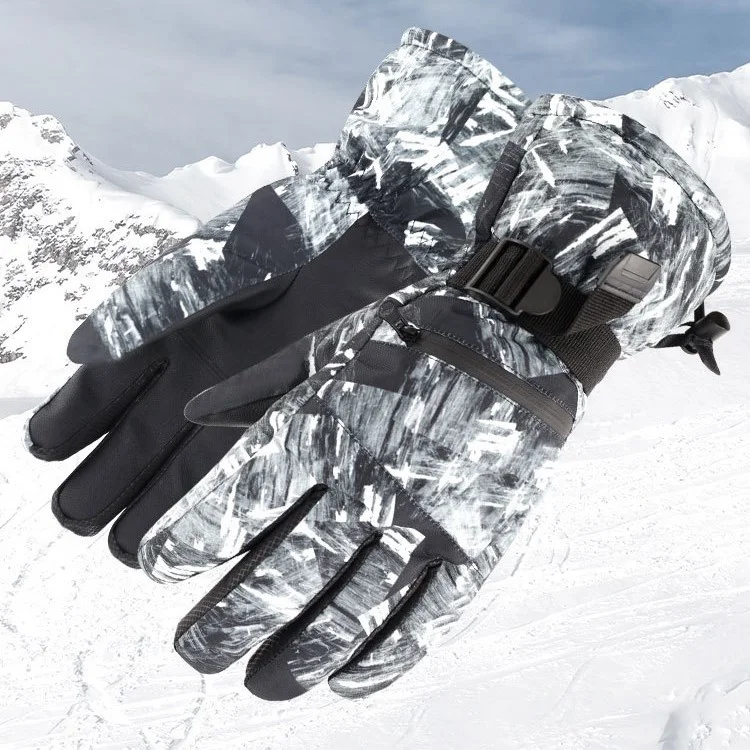 Hiking Camping Cycling Men Women Touchscreen Anti-slip Cold Weather Skiing Soft Cotton Winter Snowboard Gloves for Keep Warm