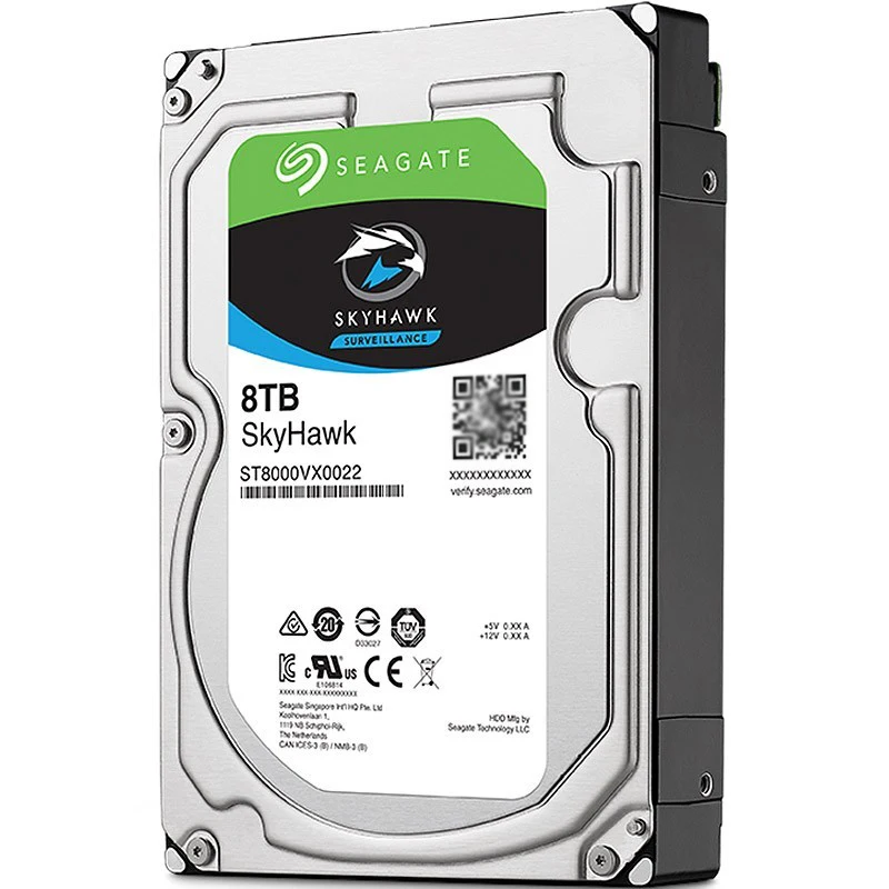 Seagate ST8000VX0022 8 ТБ 6 ГБ/сек. 256MB SkyHawk наблюдения 7200 об/мин жесткого диска с интерфейсом SATA