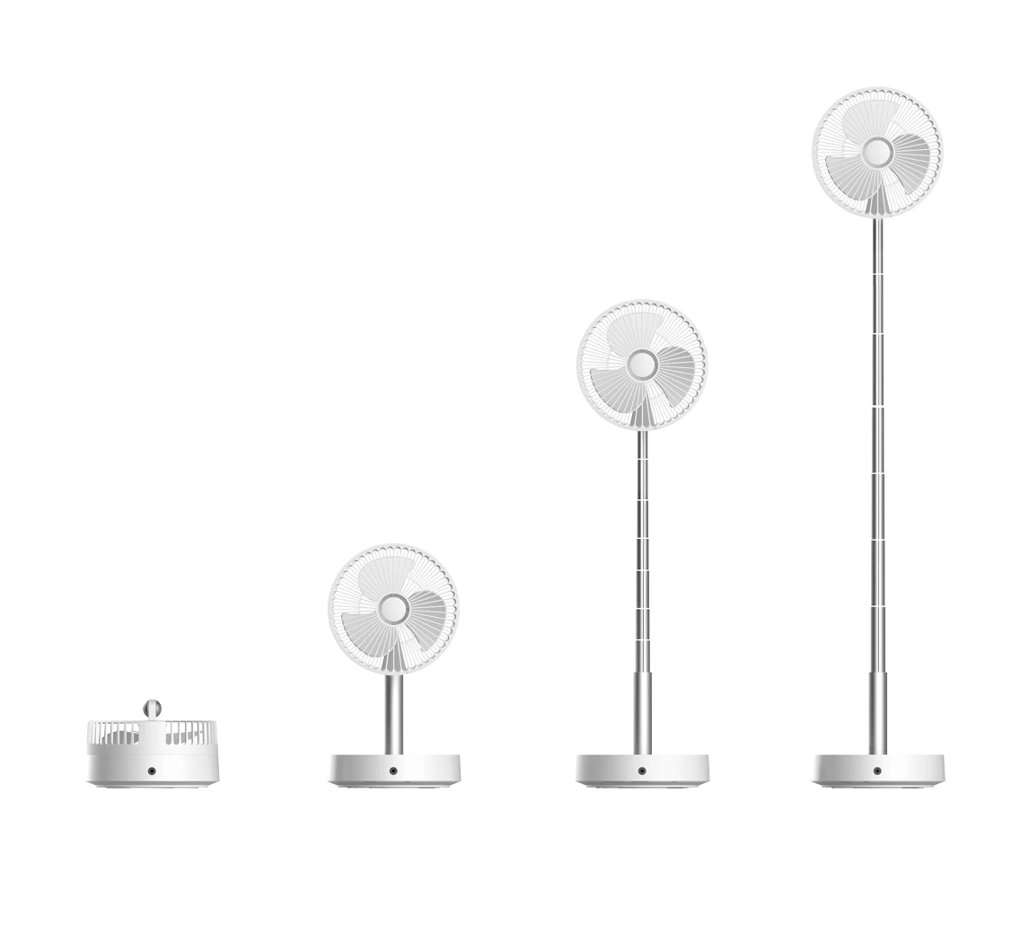 Followshow Q7 Home portable  foldable wireless telescopic foldaway office Folding USB desk  floor air table stand electric fan