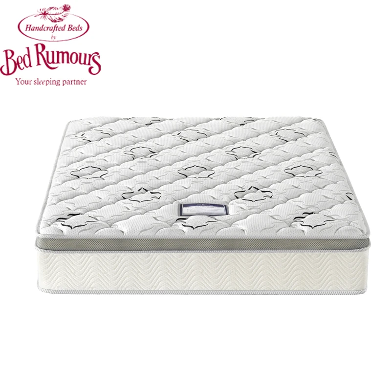 Rolled Up natural latex memory foam queen Pocket Spring bed mattress in a box