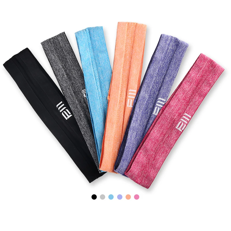 
Custom elastic thin sports headband sweatband yoga gym sweat band sweatband 