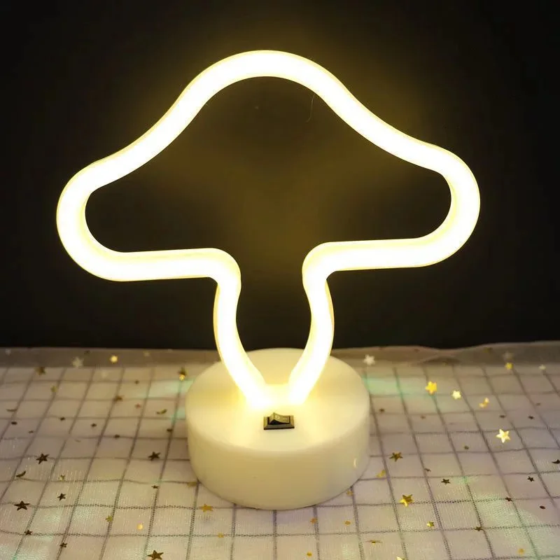 
 Светодиодная неоновая лампа с подсветкой, неоновые led светильники для свадьбы, вечеринки, подарок, декоративная неоновая лампа, ночники с основанием  
