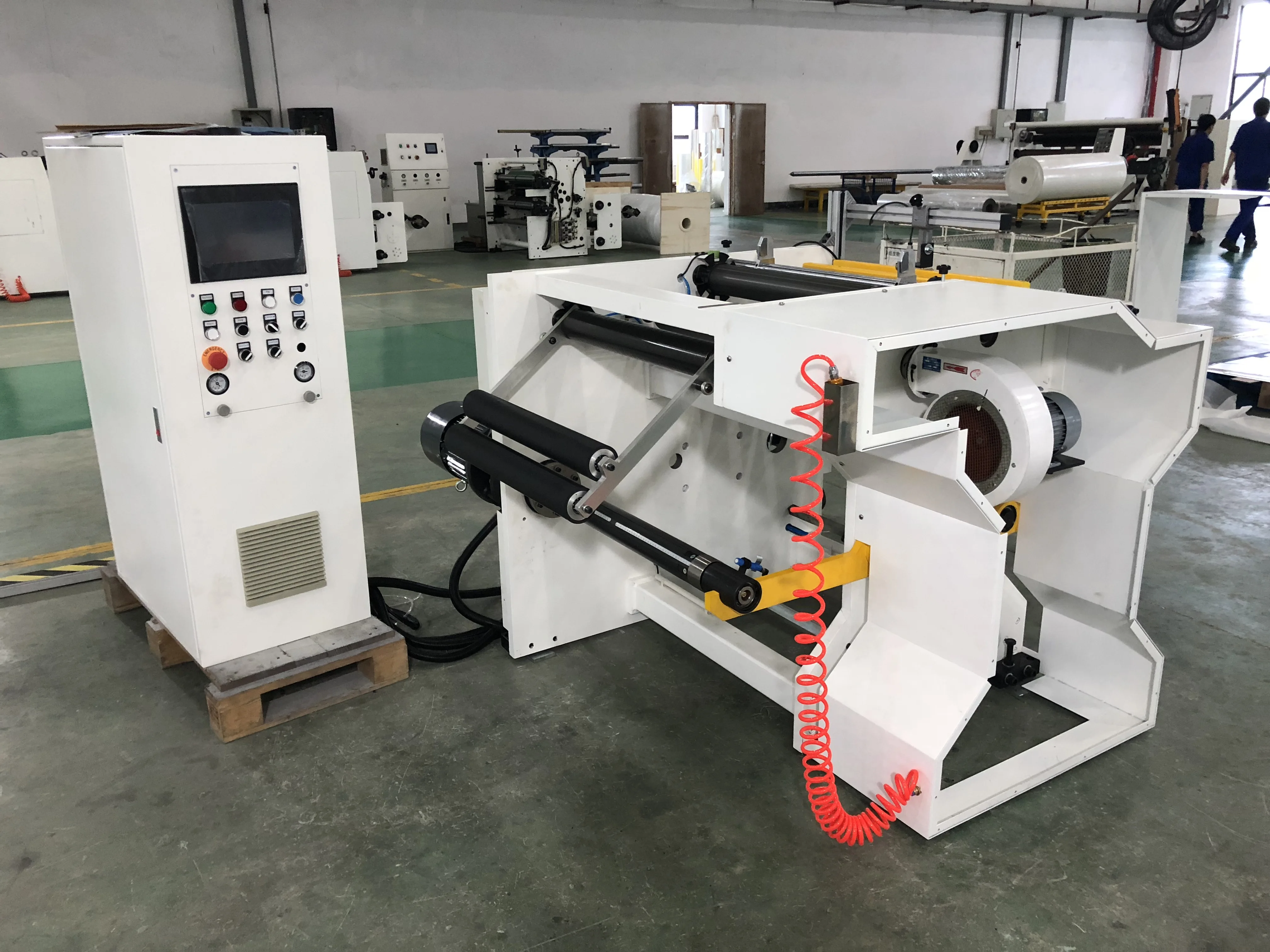 
Rewinding machine for madical using baby diaper PE breathable lamination printing film slitting machine 