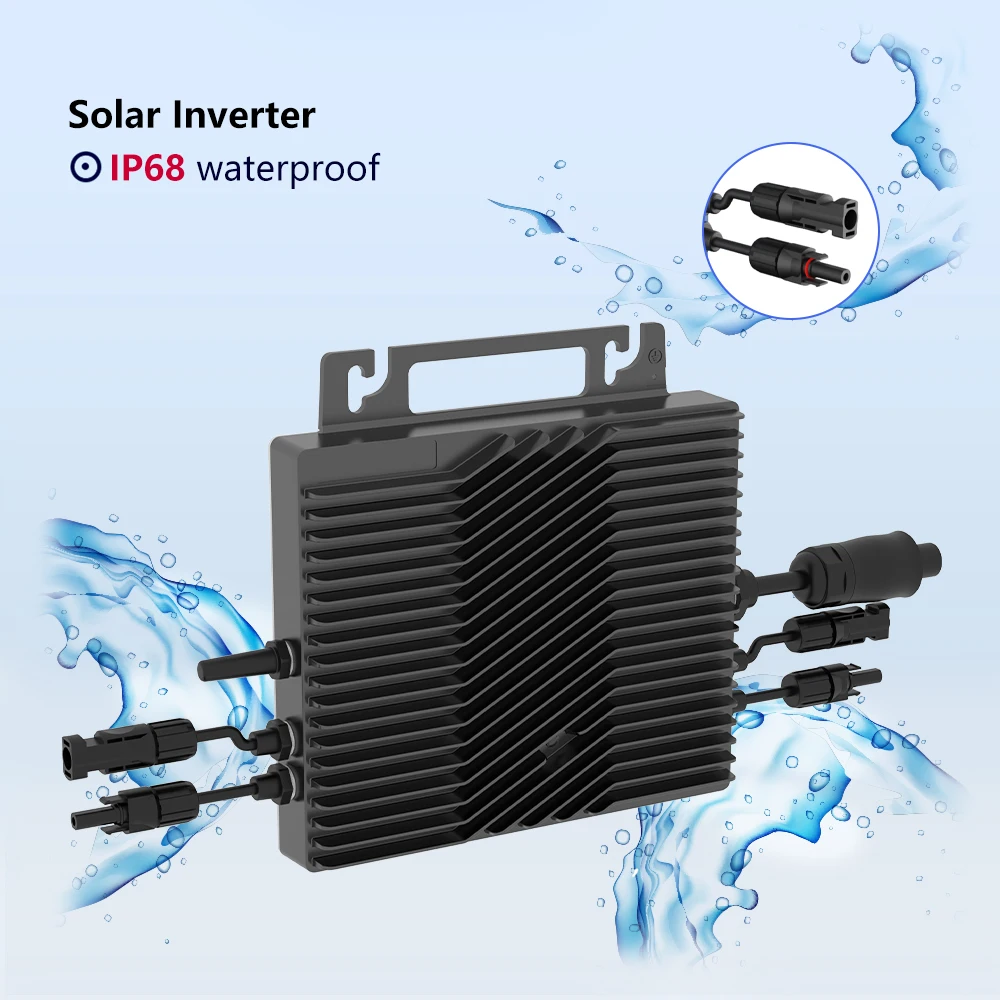 600W 800W 1000W Smart Grid Tie Solar Micro Inverter WiFi Communication MPPT Microinverter  for 30V 36V PV Panel Balcony