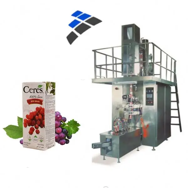 
125ml Herbal Tea Production Line Automatic Carton Box Aseptic Filling Machine 
