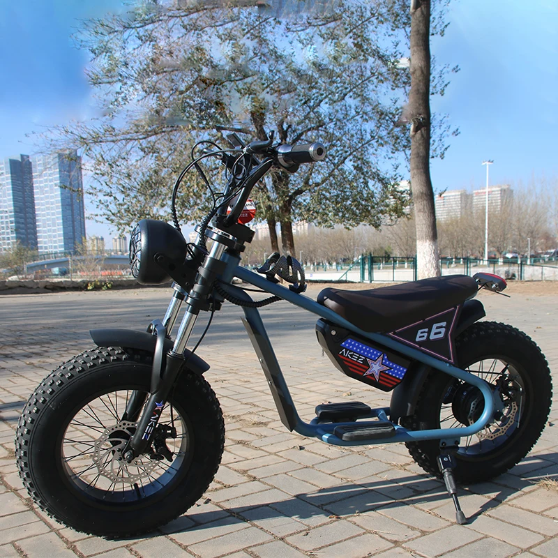 ZX-16 Factory price 16 inches off road Children electric bike 36V350W15Ah retro e-bike carbon steel frame bicycle for kids