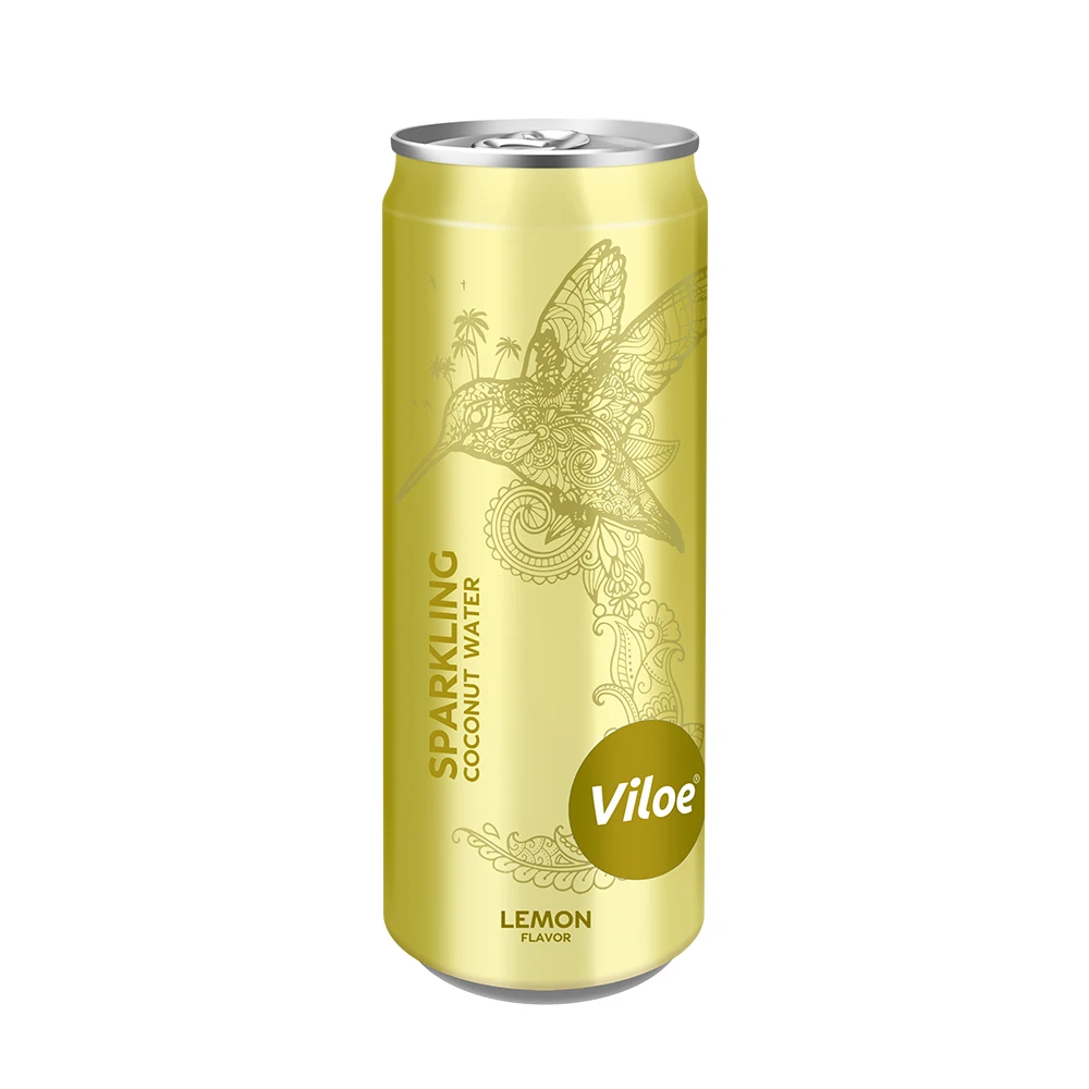 Viloe Carbonated Drink Peach Lemen Juice Added Sparkling Coconut Water Daily Soft Drinks