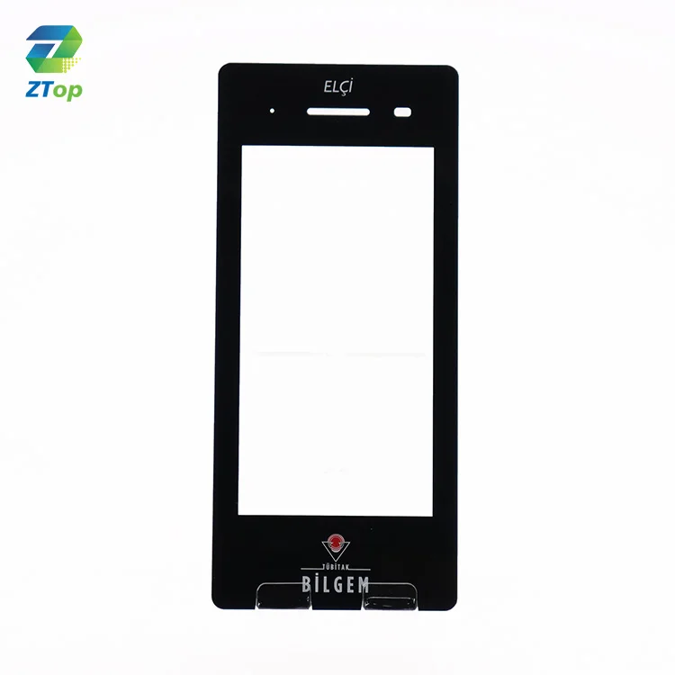 Customized Anti Glare LCD Display Touch Panel Protection Cover Glass with Silk Screen Printed