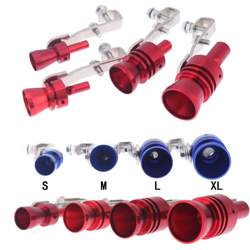 
Universal Turbine Sound Whistle Exhaust Pipe Tailpipe Bov Blow-off Valve Simulator Aluminum L 