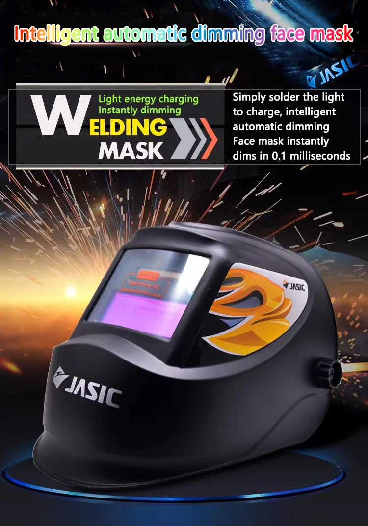 High quality large wide viewing screen solar smart digital electric auto darkening welder hood automatic dimming welding helmet