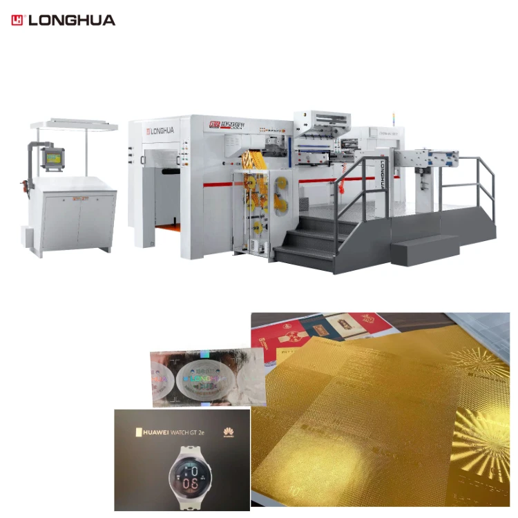 Yes Computerized Auto Automatic Deep Embossing Holographic Positioning Foil Stamping Hot Press Die Cutting Creasing Machine