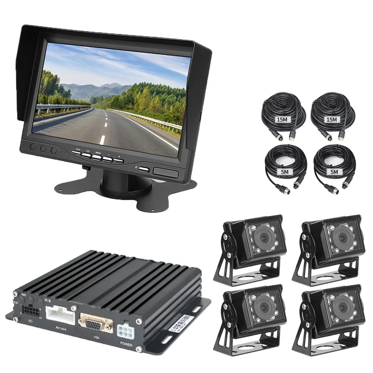 
4CH mobile dvr kit 3g car mdvr with gps 4g and wifi 