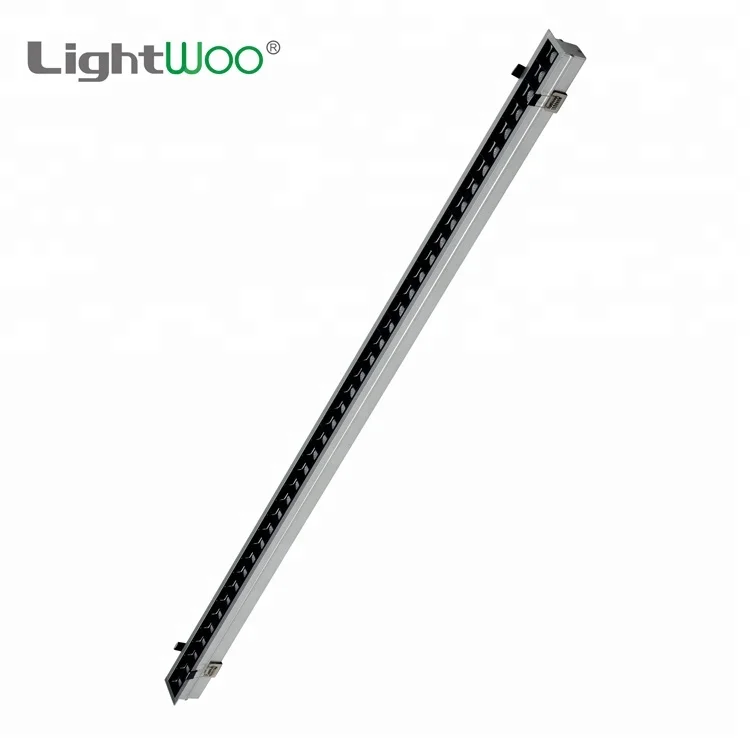 Indoor ceiling decoration black color warm white led linear lighting fixture system linear led light