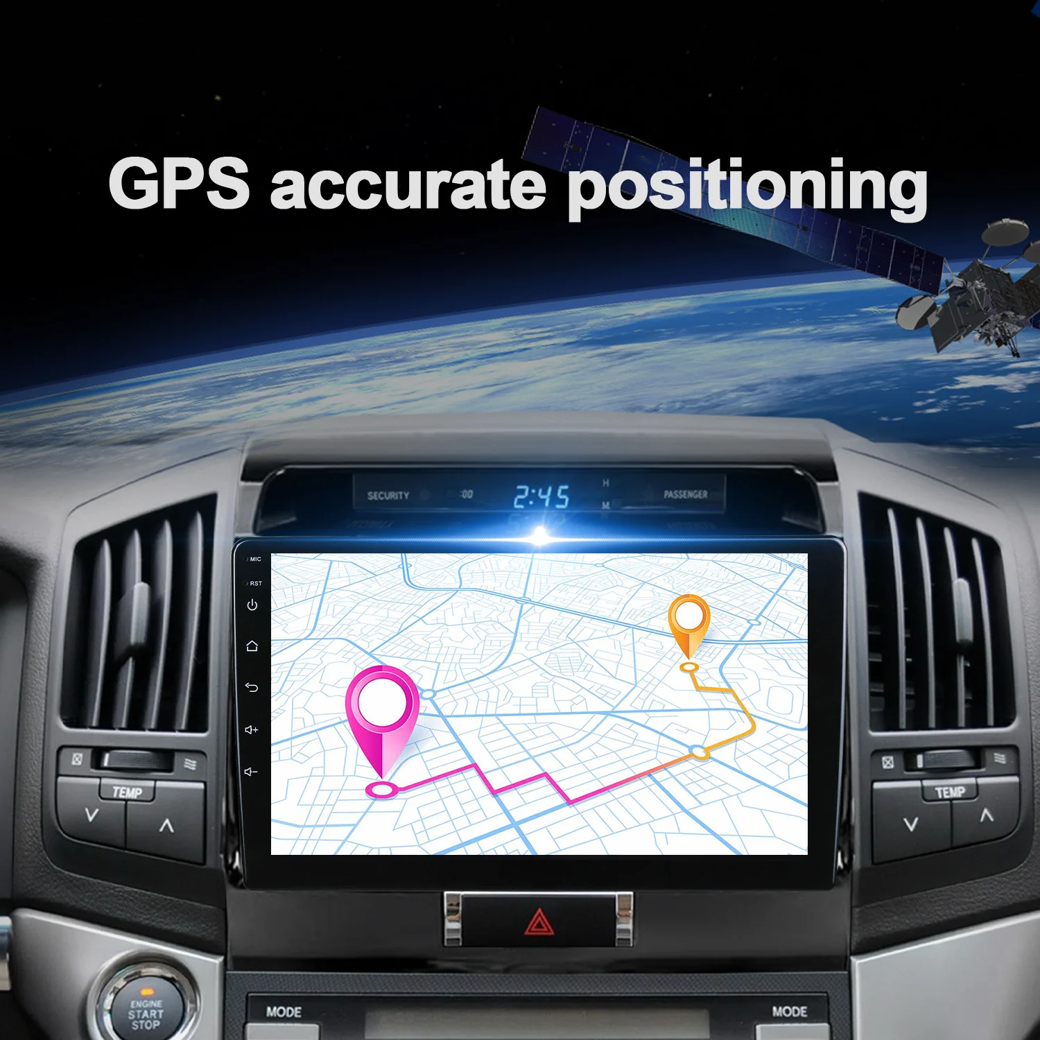 Quad-Core 32GB Multimedia Stereo Android Audio Touch Screen Car Auto Navigation Radio for Toyota RAV4 3 XA30 2005-2016