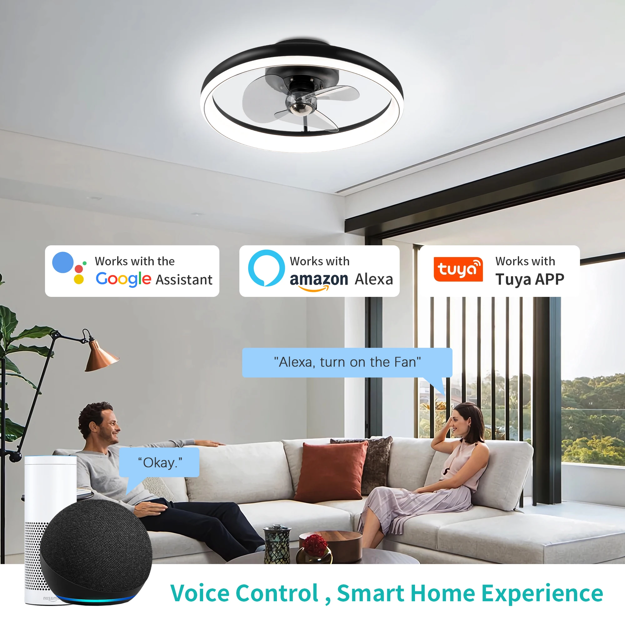 110v NEW Ceiling Fan Fans with Lights Remote Control Bedroom Decor Lamp Silent Modern Ceiling Fan Light