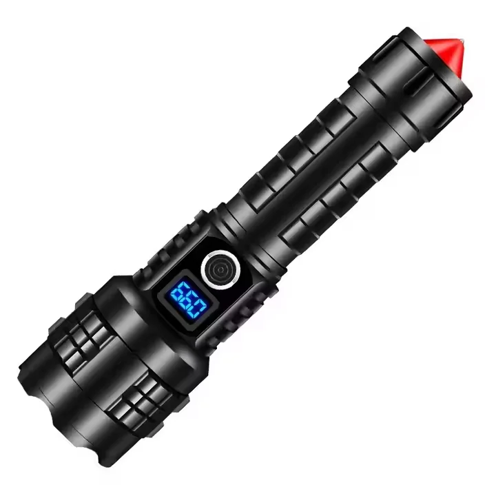 For outdoor emergency lighting P70 strong light handheld portable patrol TYPE-C retractable zoom flashlight