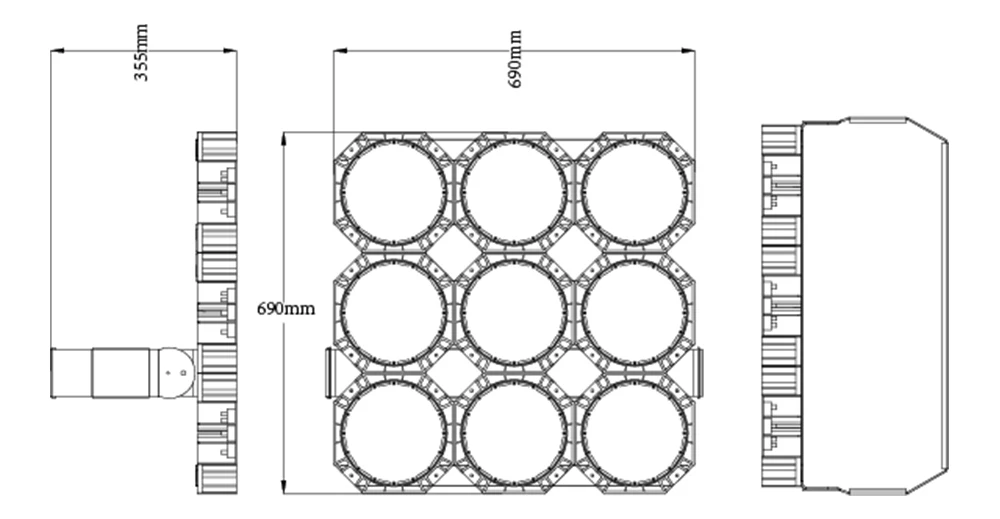  С защитой от ветра устойчивый 16 уровень Тайфун открытый 1000w led Спортивная площадка освещения