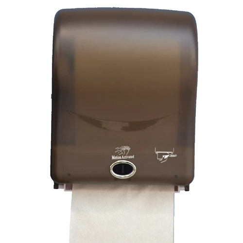 Wall mounted ABS plastic black wholesale electric sensor induction toilet automatic battery paper towels dispenser