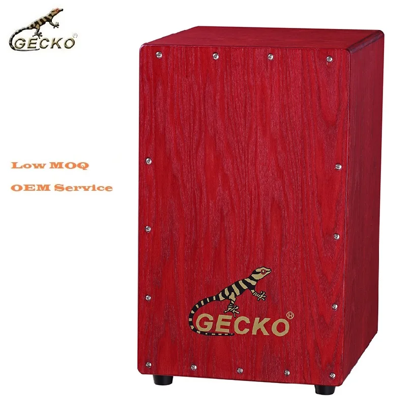 Gecko boutique adult drum handmade wooden cajon support customization