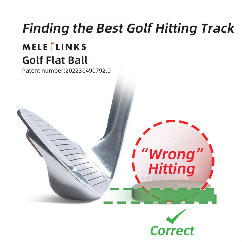 Cost-Effective Professional  Flatball Training Aid Golf Ball Durable Practice Golf Ball Golf Flat Ball