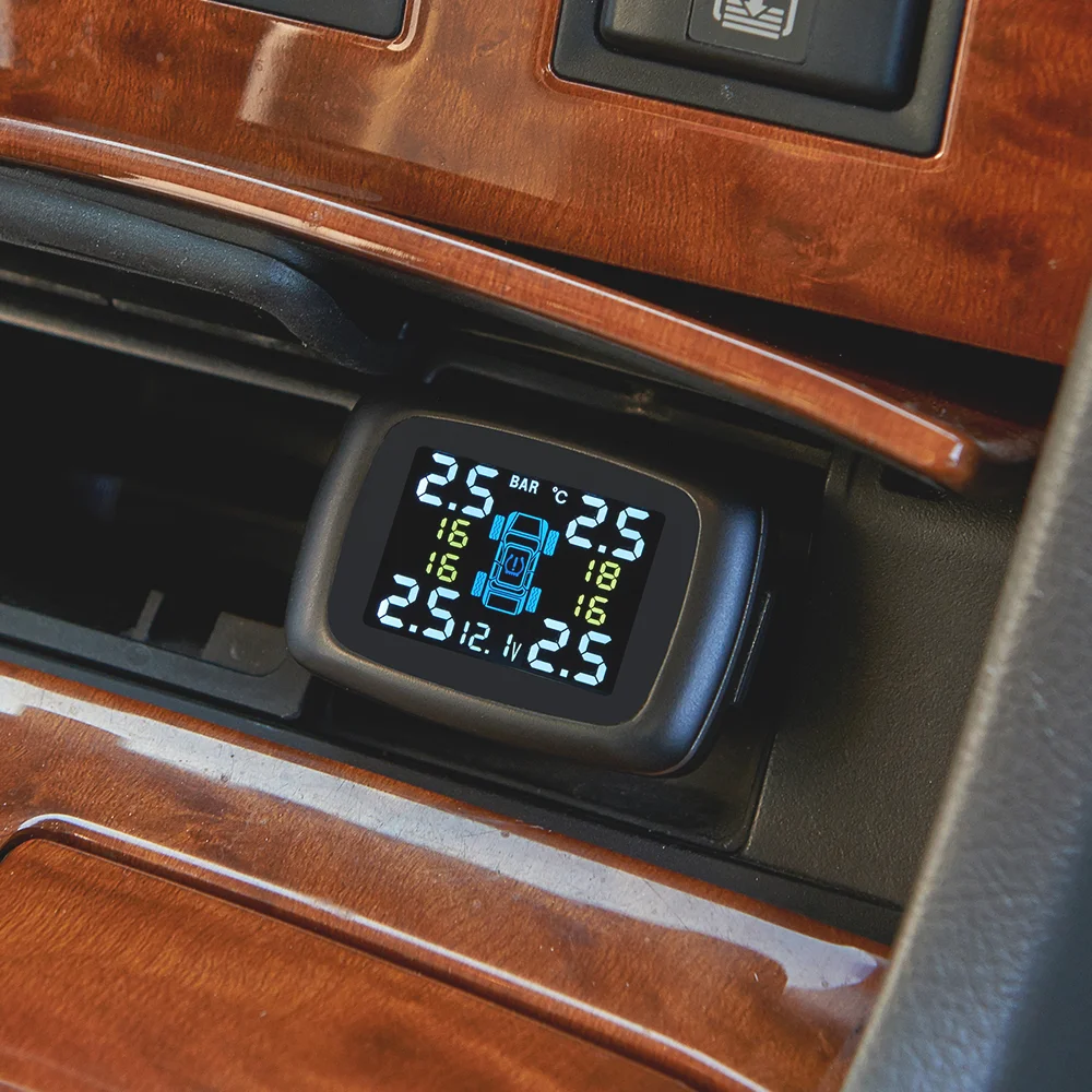 Система контроля давления в шинах беспроводной внешний TPMS датчик для зарядки прикуривателя