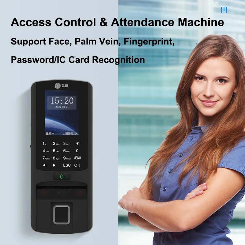 2.8inch Display Screen RFID Access Control Staff Attendance Machine Biometric Fingerprint Recognition Access Control Machine