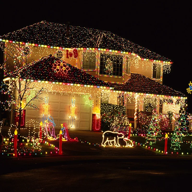 
100LED solar Christmas decorative string lights outdoor waterproof garden yard wedding party Light 