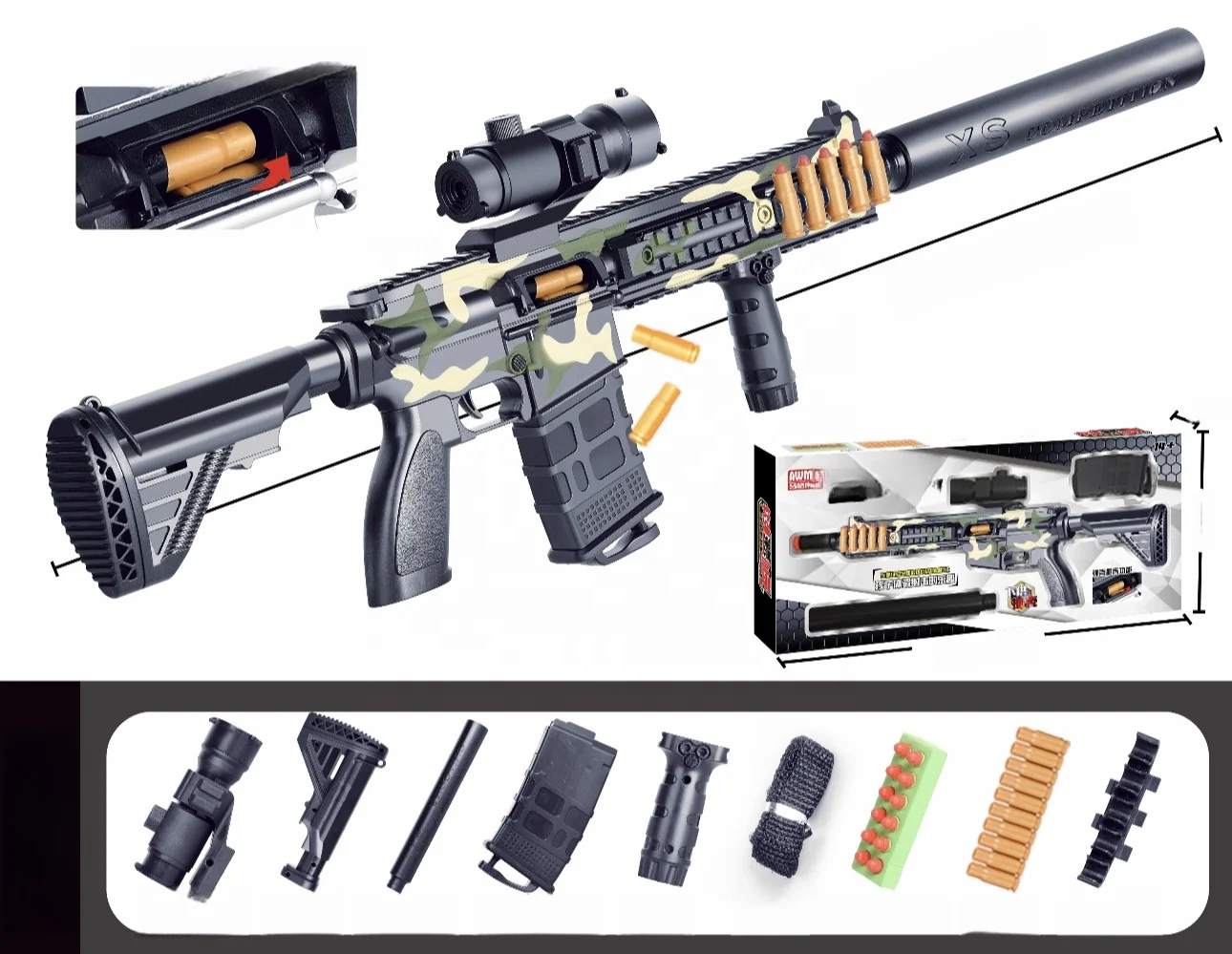 VP487 Soft Bullet Toy Gun Toy Guns Soft Bullets Kids Toy Guns Soft Bullets