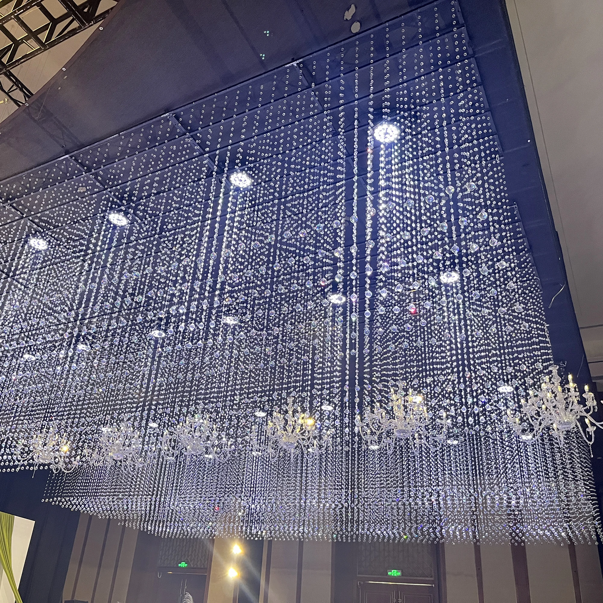 Decorative large hotel lobby project wedding chandelier decoration crystal outdoor lighting luxury lampadario cristallo lustre