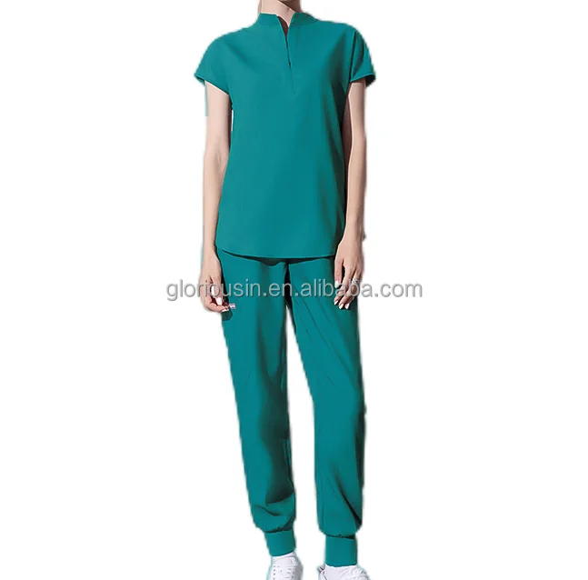 GloriousIn RTS scrubs 2023 hotel nursing yoga uniforms ladies natural sugar scrubcap dry-fit barco whole sale reversible capri p