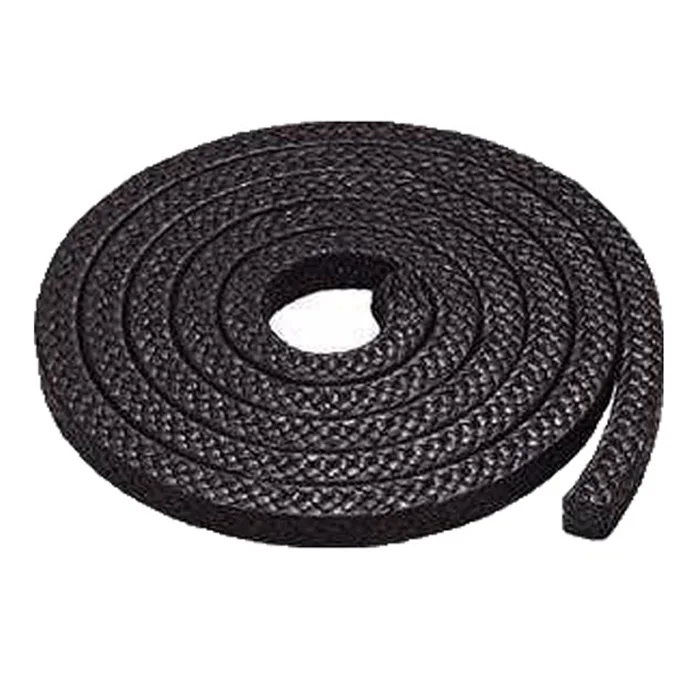 Factory Price High Temperature PTFE Braided Packing For Chemical Engineering Braided Black Graphite PTFE Gland Packing